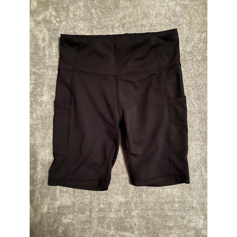 Baleaf Women's 8 1/2" Biker Shorts High Waist Yoga Workout Gym Running M Pockets